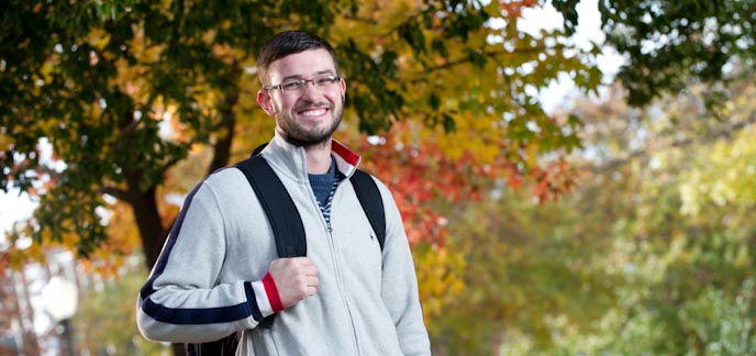 A male student