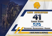 41 Lion athletes earn academic achievement award