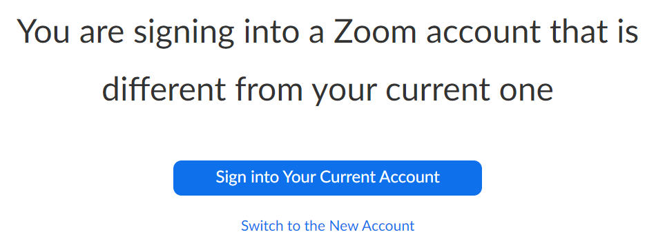 Zoom notification