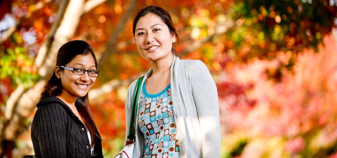 Two female students