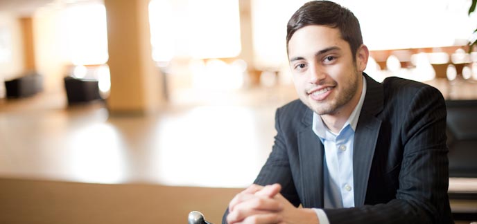 A male student