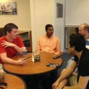 Join us at Sandella's Cafe in Gee Library to discuss current economic and financial events - Thumbnail Image