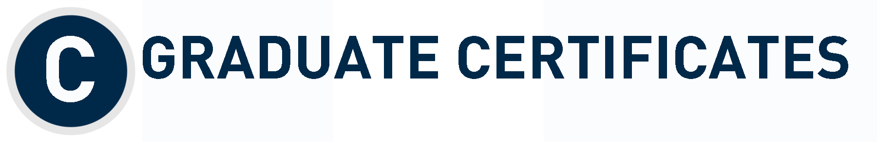 graduate certificates
