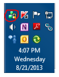 You will see a Connected icon in the system tray