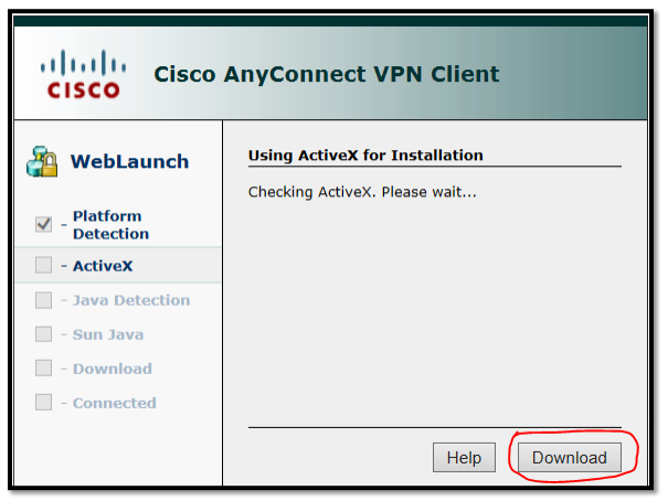 If this window appears, click the Download button