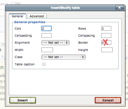 wysiwyg table 