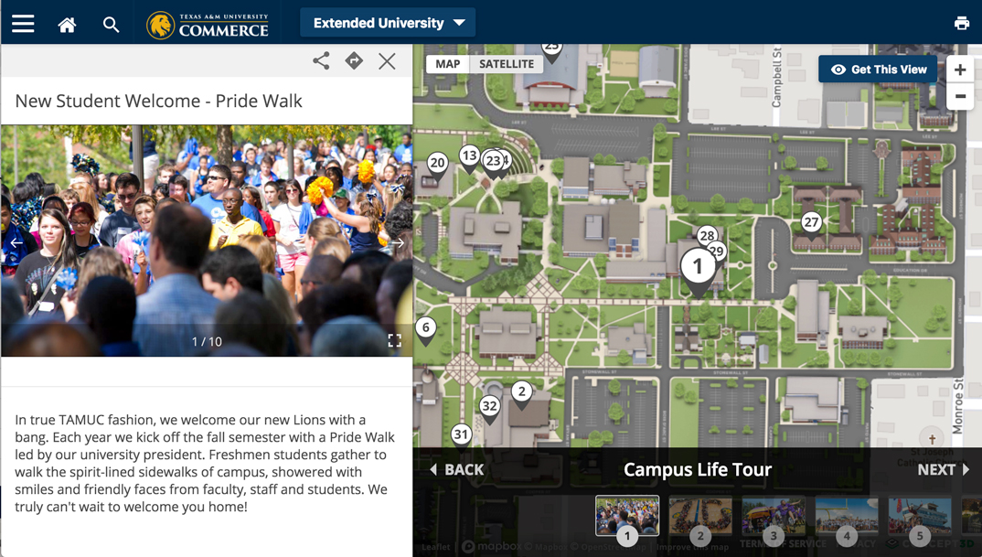 TAMUC Map