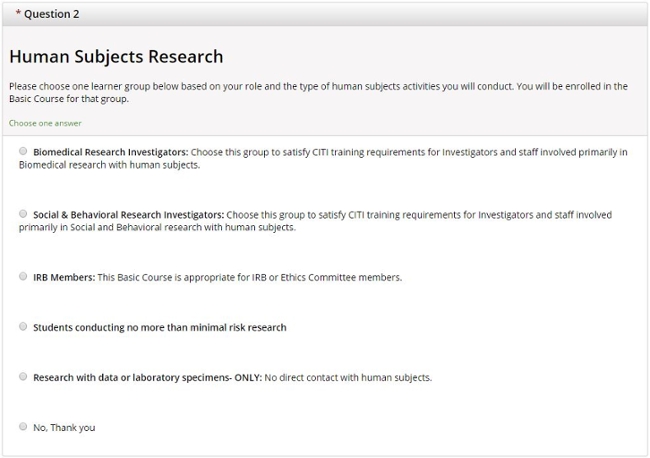 human subjects research