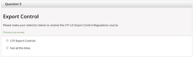 export control